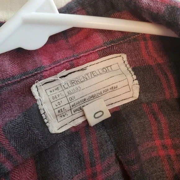 Current/Elliott plaid flannel shirt (XS) - Picture 3 of 5